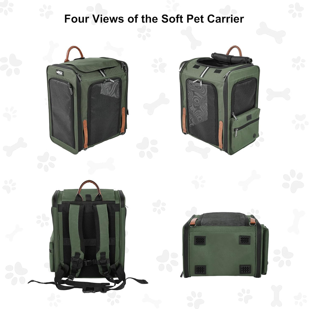 EliteField Deluxe Backpack Pet Carrier for Cats and Dogs (3-Year Warranty)