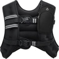 ZELUS Weighted Vest, 6lb/8lb/12lb/16lb/20lb/25lb/30lb Weight Vest with Reflective Stripe for Workout, Strength Training, Running, Fitness, Muscle Building, Weight Loss, Weightlifting