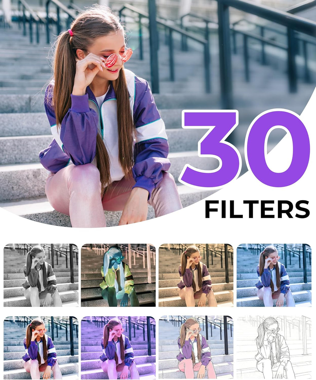 5K Digital Cameras for Photography 80MP WiFi UHD Autofocus Vlogging Camera