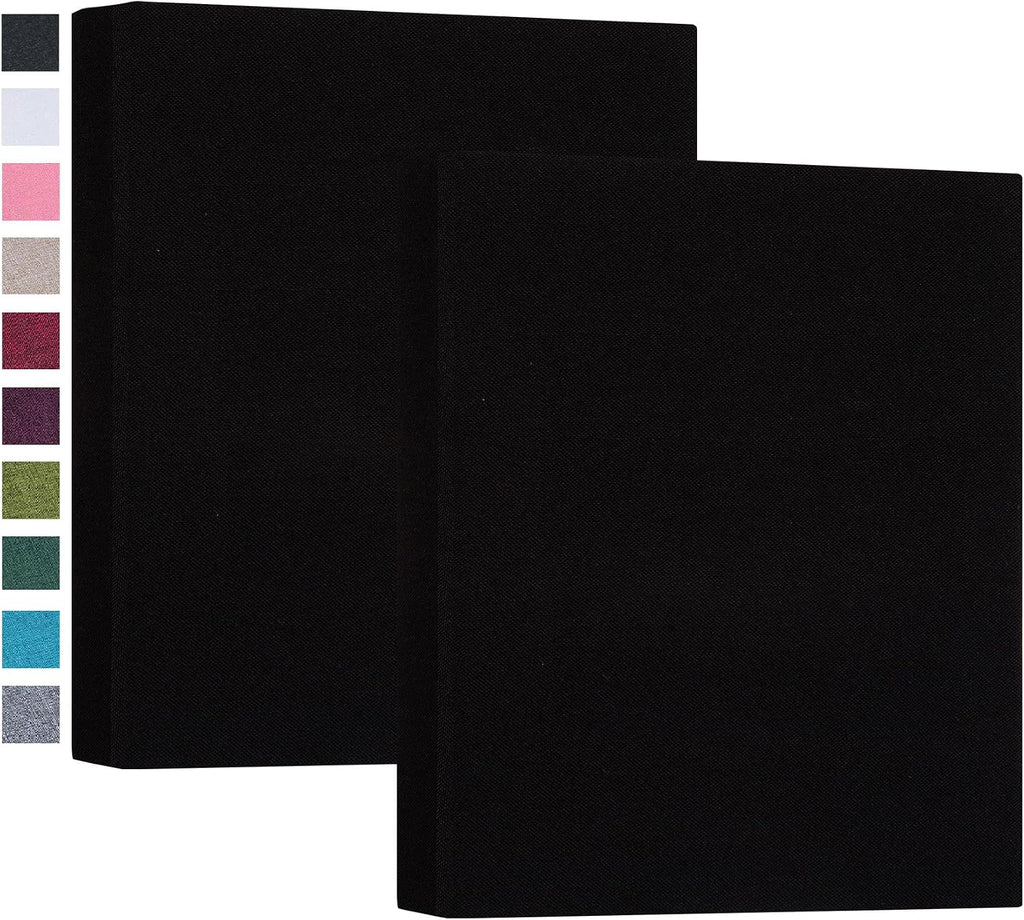Mublalbum 2 Pack Small 8x10 Photo Album, 52 Pockets, Linen Cover,Green
