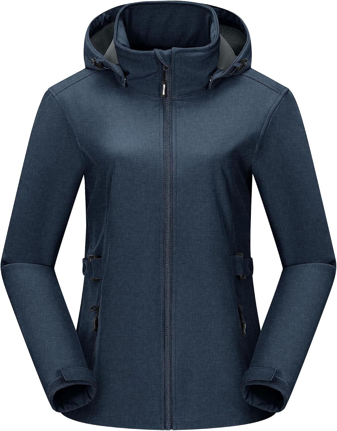 Outdoor Ventures Women's Fleece Lined Rain Jacket Waterproof Softshell Coat