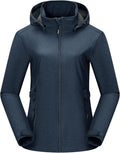 Outdoor Ventures Women's Fleece Lined Rain Jacket Waterproof Softshell Coat