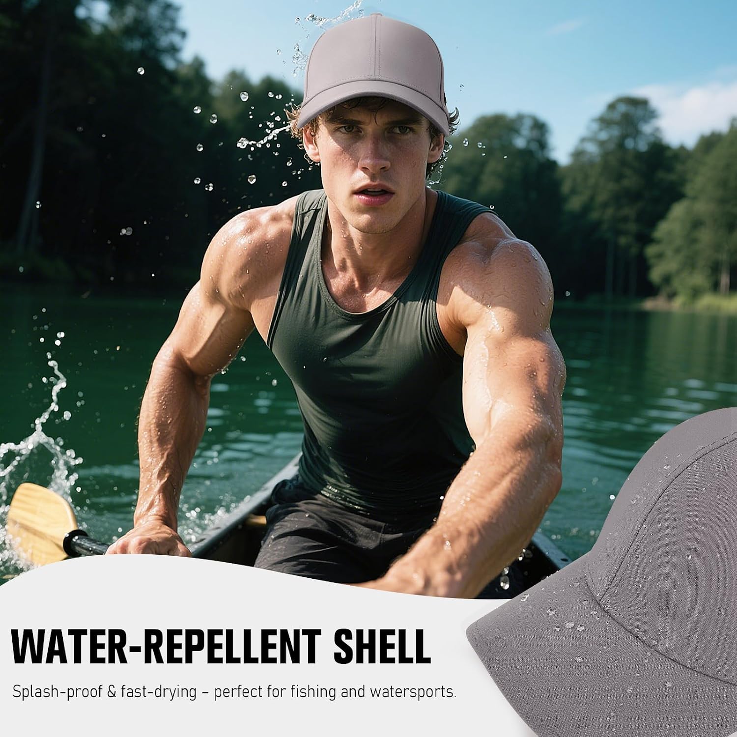 AOPREL Baseball Cap Breathable Mesh Golf Hat Quick Dry Adjustable Baseball Hats for Men and Women Sport Running Workout