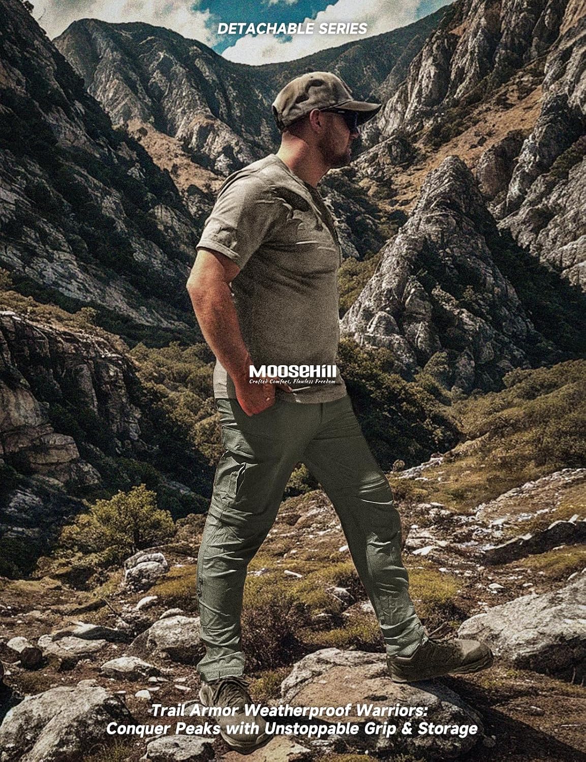 Moosehill Men's Hiking Pants: Convertible Quick-Dry