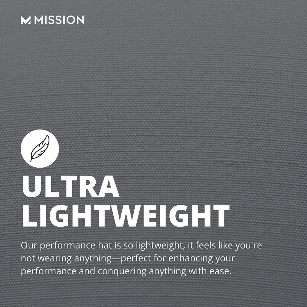 MISSION Cooling Performance Hat, Unstructured Low-Profile Adjustable Fit - UPF 50 - for Running, Workouts & Outdoors