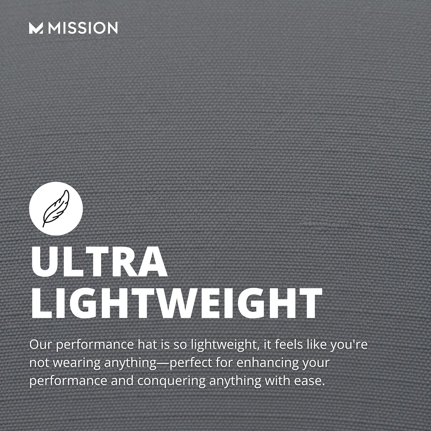 MISSION Cooling Performance Hat, Unstructured Low-Profile Adjustable Fit - UPF 50 - for Running, Workouts & Outdoors