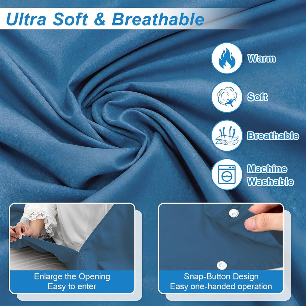 Camping Sleeping Pad Sheet & Sleeping Bag Liner 2-in-1 Camping Sheets