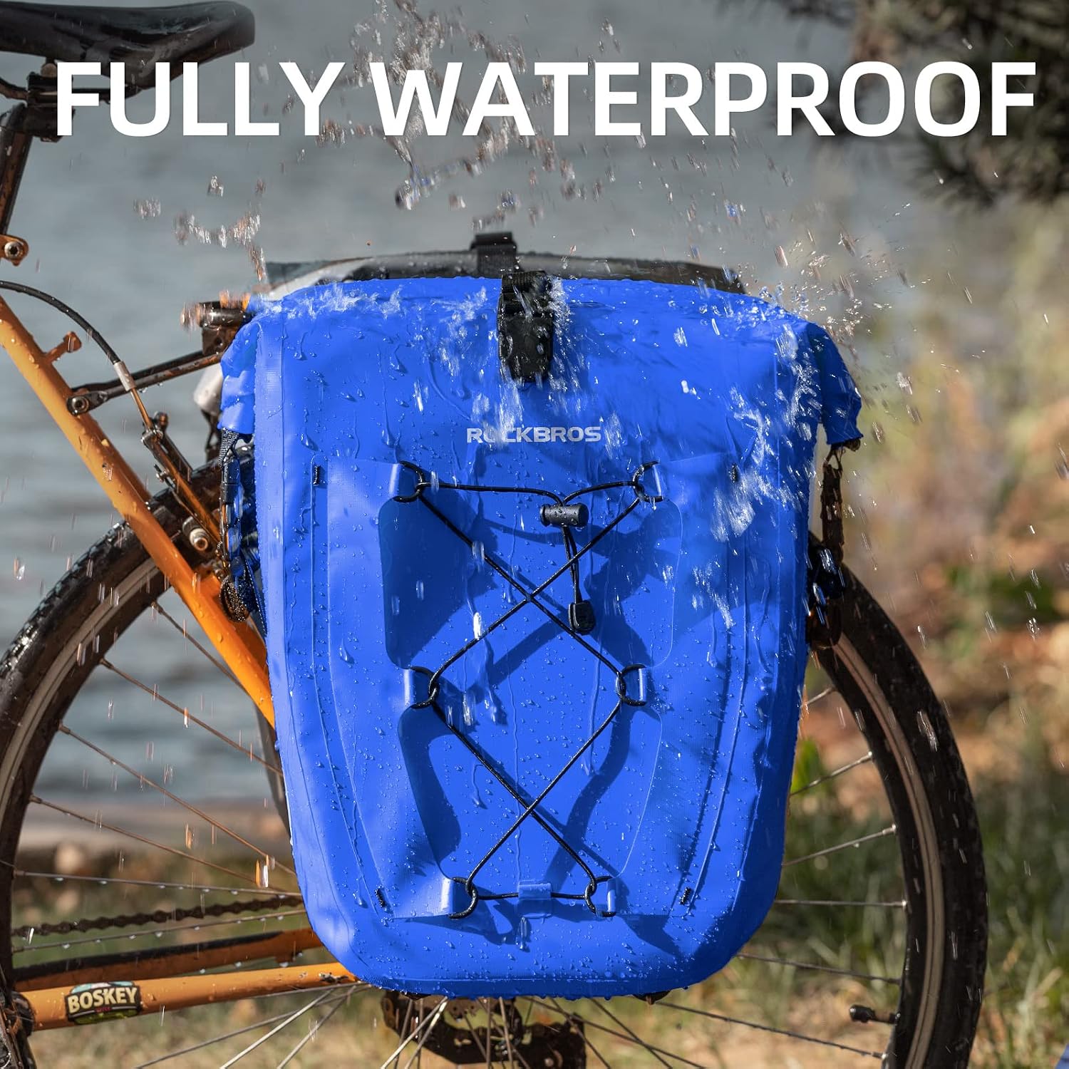ROCKBROS Bike Panniers Waterproof Max 30L Capacity Cycling Traveling 2 Pack