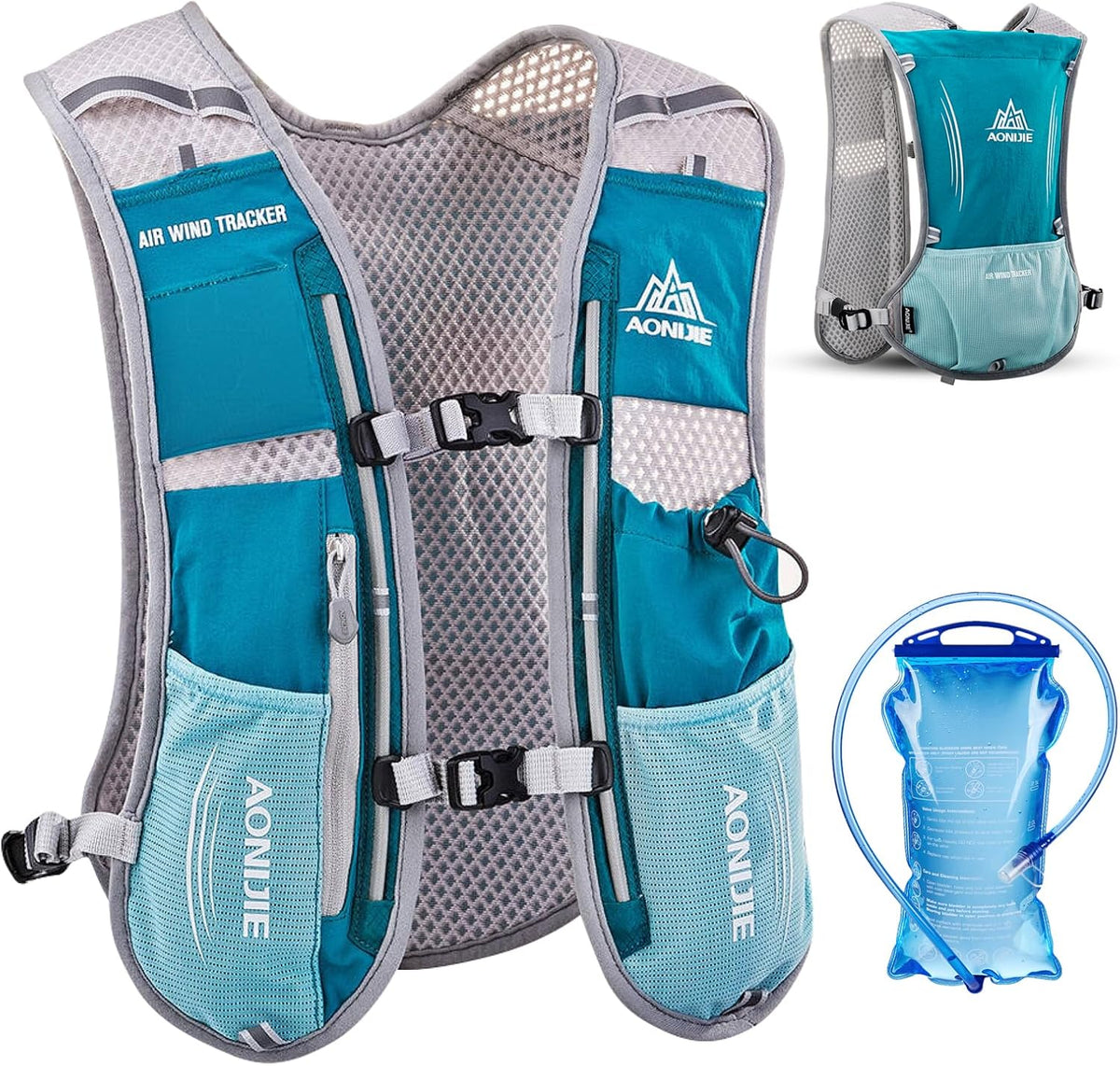 TRIWONDER Running Vest Hydration Pack Backpack for Men & Women, Lightweight Trail Marathon Run Race Vest for Cycling Jogging