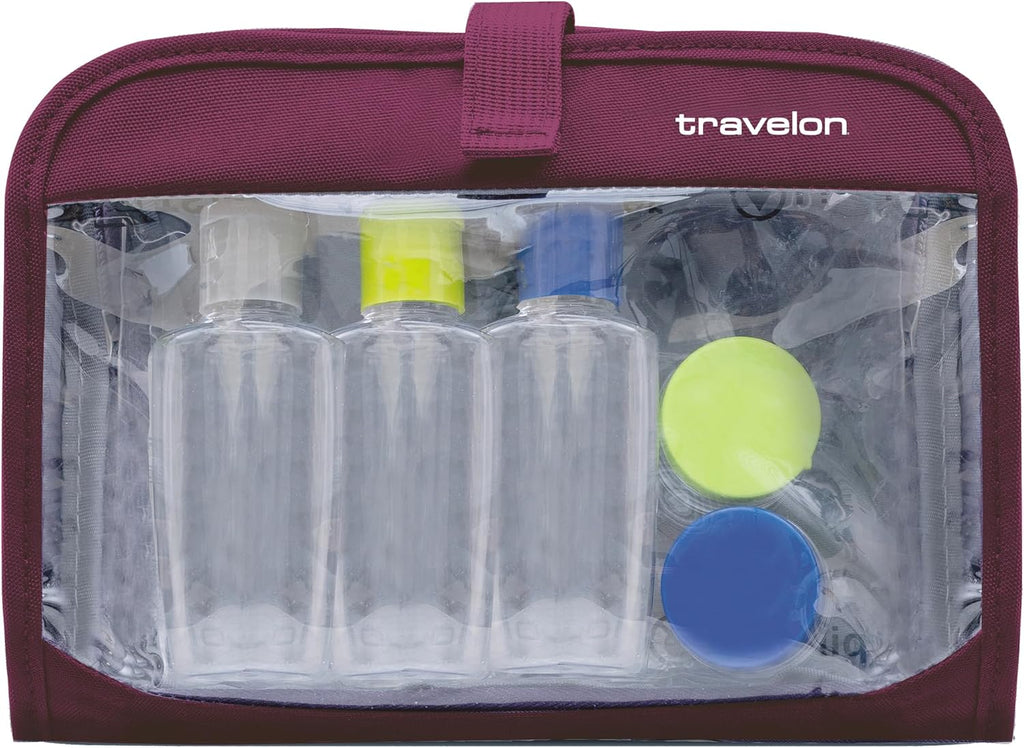Travelon Wet Dry 1 Quart Bag with Plastic Bottles