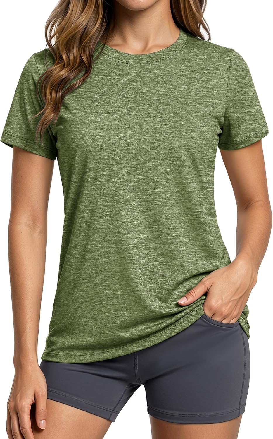 MAGCOMSEN Women's Workout Tops Quick Dry Athletic Moisture Wicking Shirts
