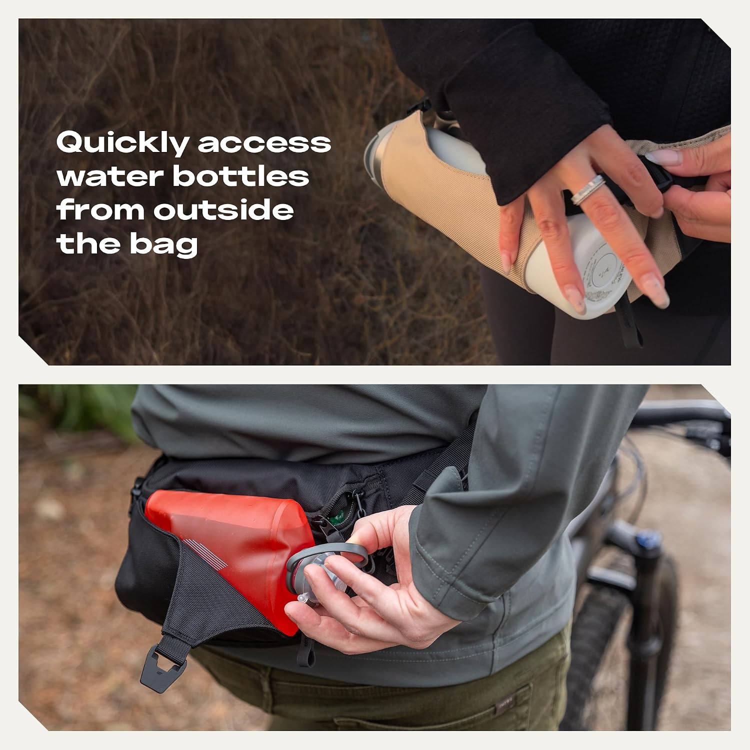 Falcon2L Ultralight Fanny Pack | Crossbody Belt Bag for Men & Women | Compact Waist Pack Sling for Essentials | Expandable External Carry Water-Resistant for Outdoor Travel & Everyday