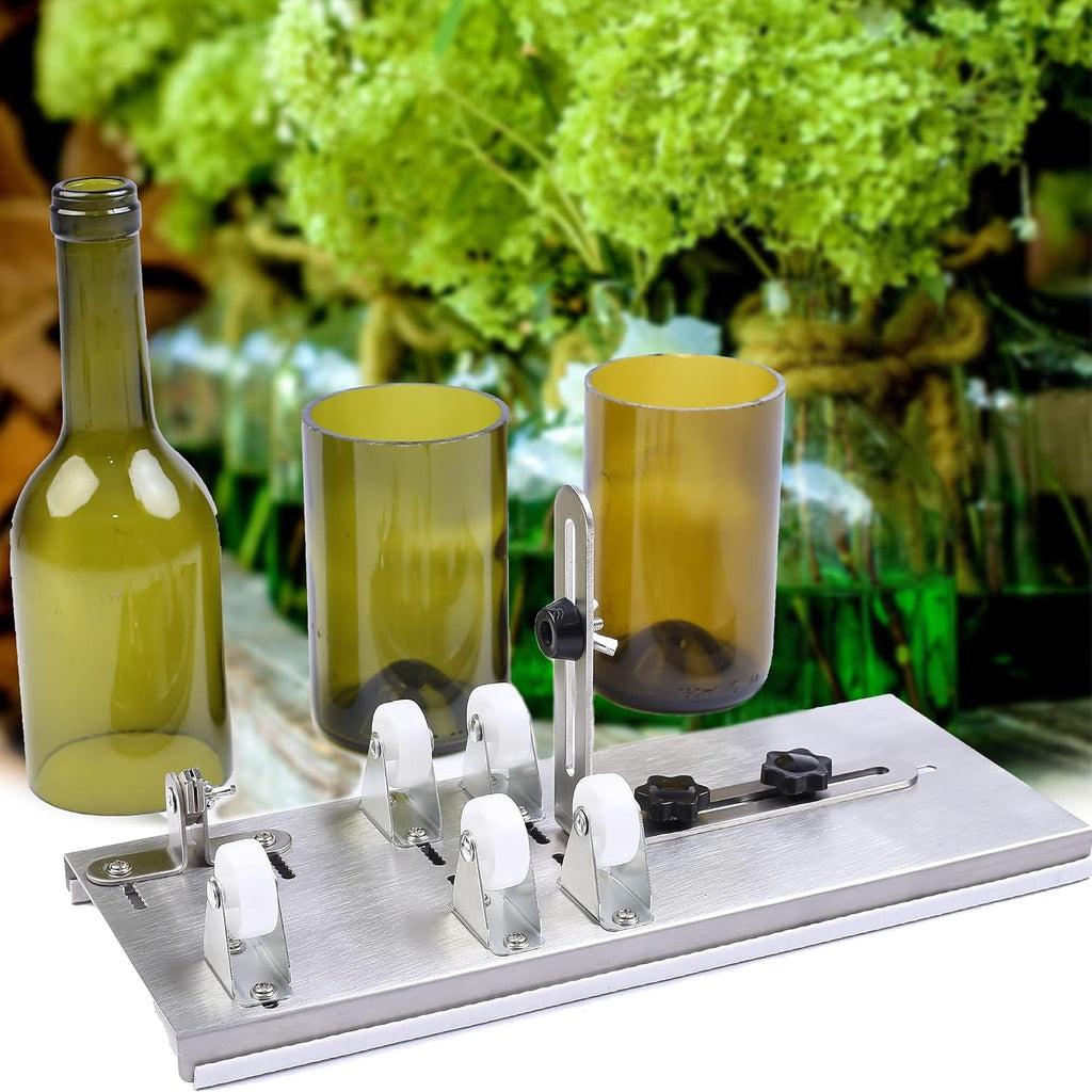 Glass Bottle Cutter, Upgraded Bottle Cutting Tool Kit for Round Bottles