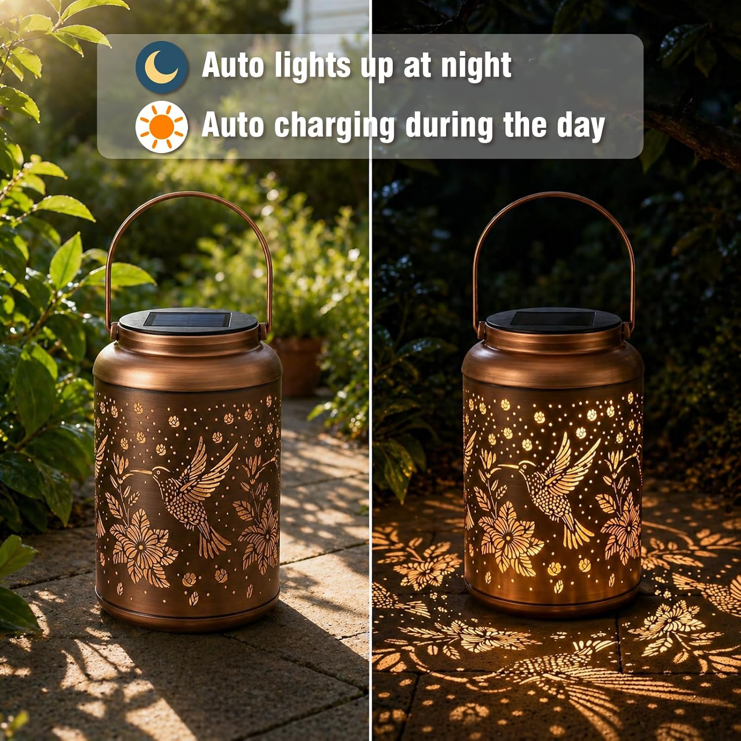 Cawalap Birthday Day Gifts for Women, Solar Lanterns Outdoor Waterproof