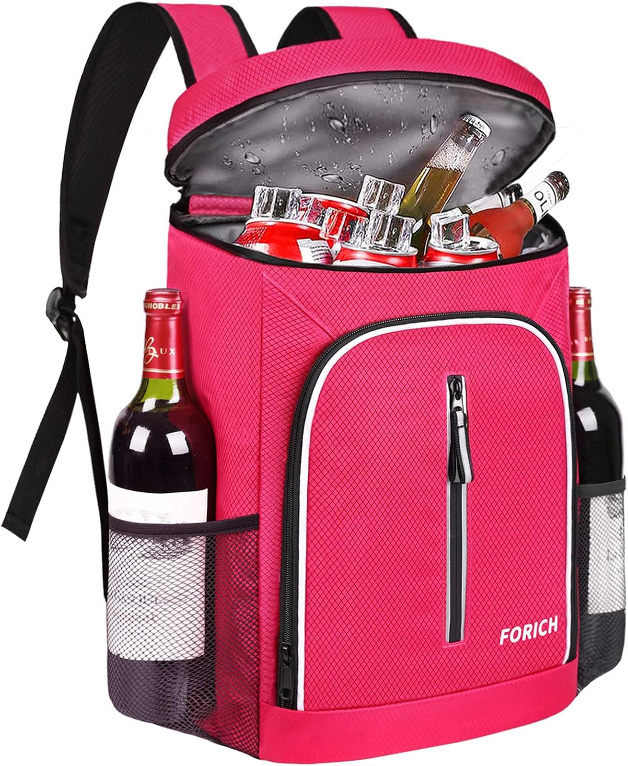 FORICH Soft Cooler Backpack Insulated Waterproof Backpack Cooler Bag Leak Proof Portable Small Cooler Backpacks to Work Lunch Travel Beach Camping Hiking Picnic Fishing Beer for Men Women