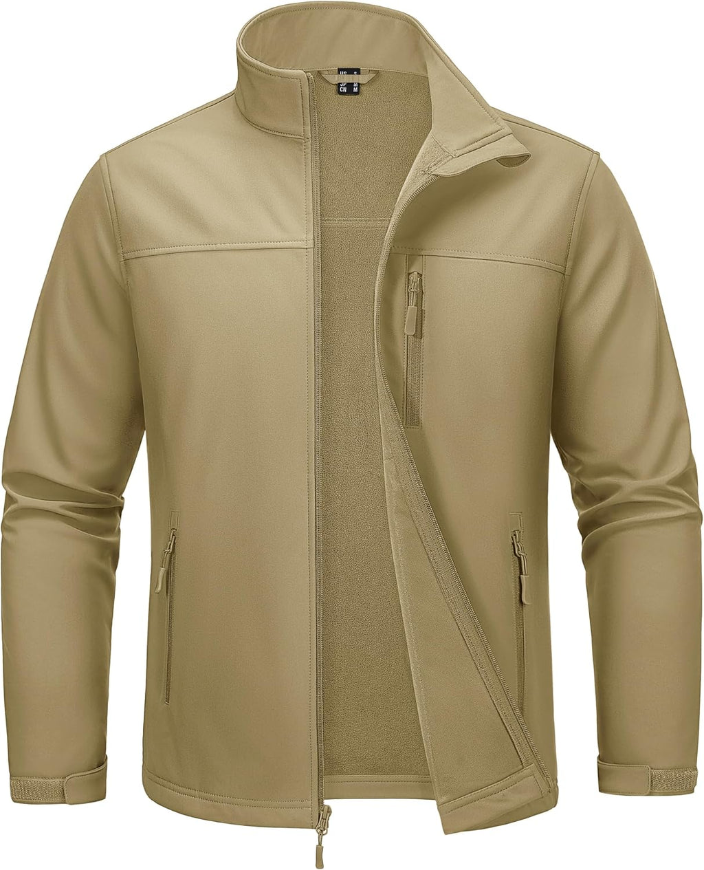 MAGCOMSEN Mens Lightweight Softshell Jacket Fleece Tactical Waterproof Coat