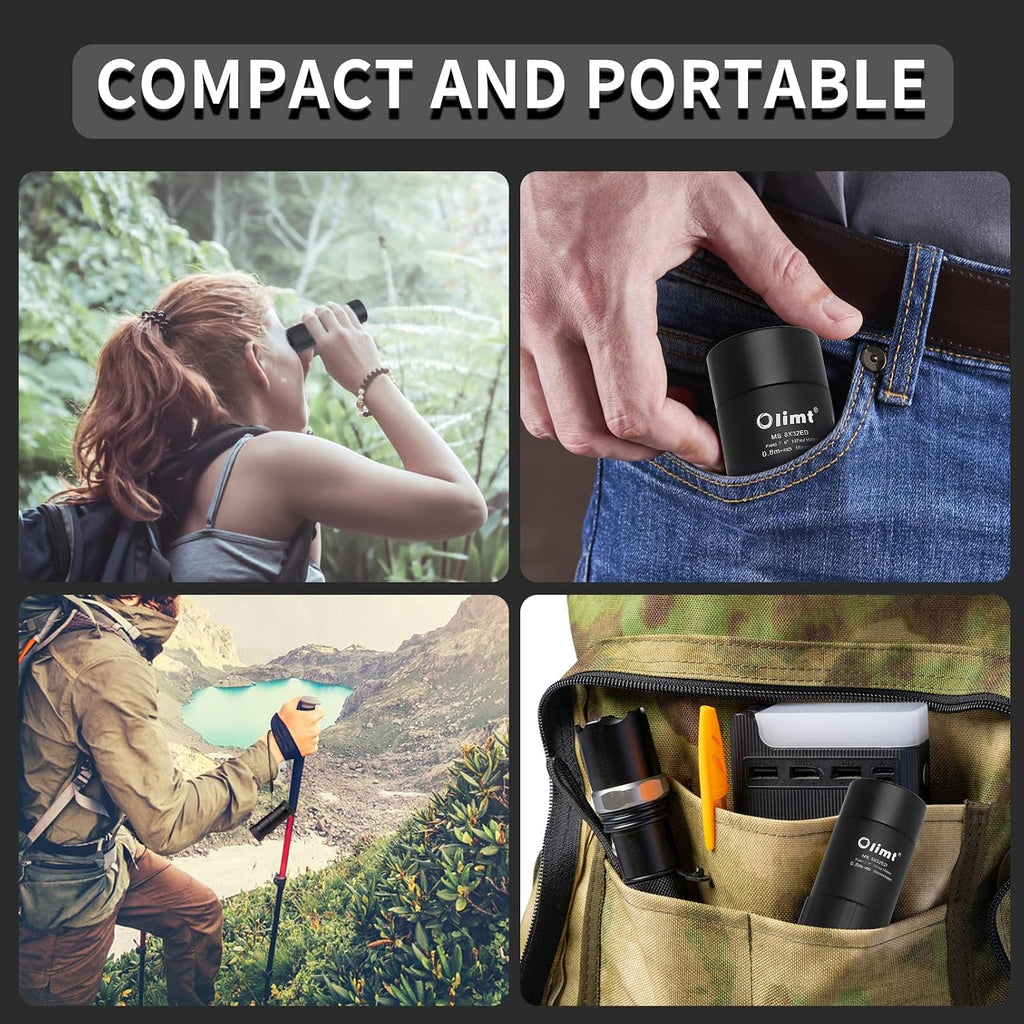 Olimt 8x32 Monocular Telescope Mini Pocket Monocular Compact Monoculars for Adults