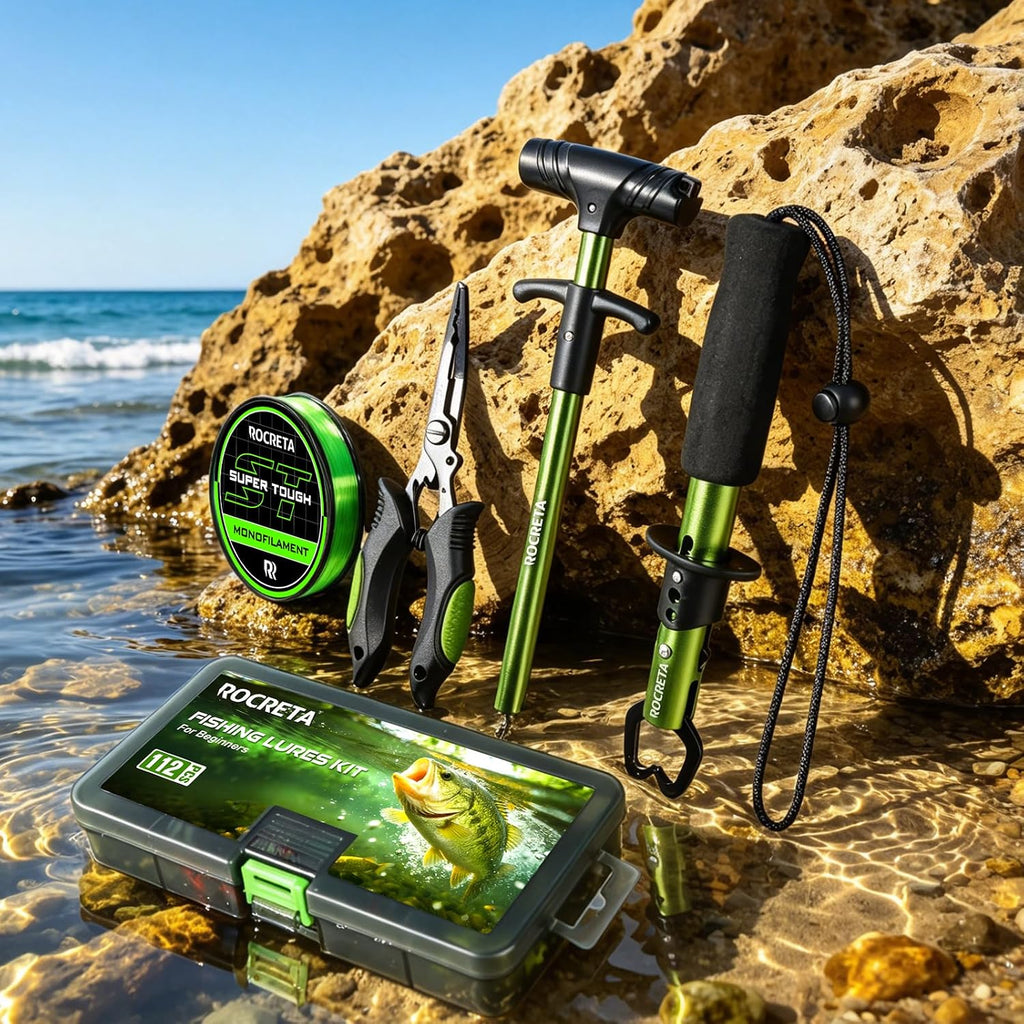 Fishing Backpack with Tackle Boxes,Fishing Lure Kit and Tool