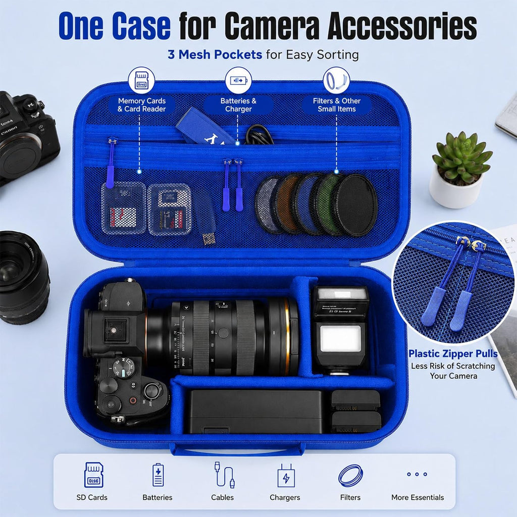 Camera Case for Canon EOS Rebel T7/R50/R100/for Sony a7iv/Mirrorless
