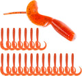 Curly Style Tail Worms Fishing Lures – Realistic Wavy Tail Soft Bait Grub Swimbaits for Saltwater & Freshwater Fishing, Available in 4 Inch & 6 Inch, Perfect for Bass, Trout, Crappie, & More