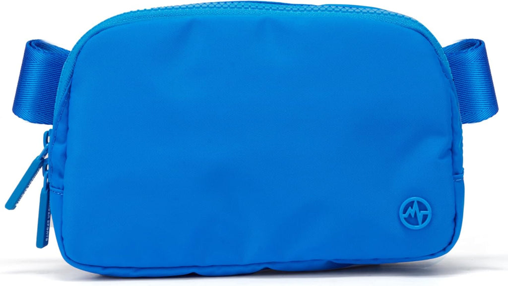 Pander Nylon Fanny Pack for Women, Two-Way Zipper Crossbody Bag