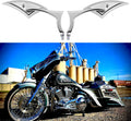 Chrome Motorcycle Side Mirrors Blade Compatible with Honda Yamaha Harley Road King Street Electra Glide Road Glide Dyna Softail