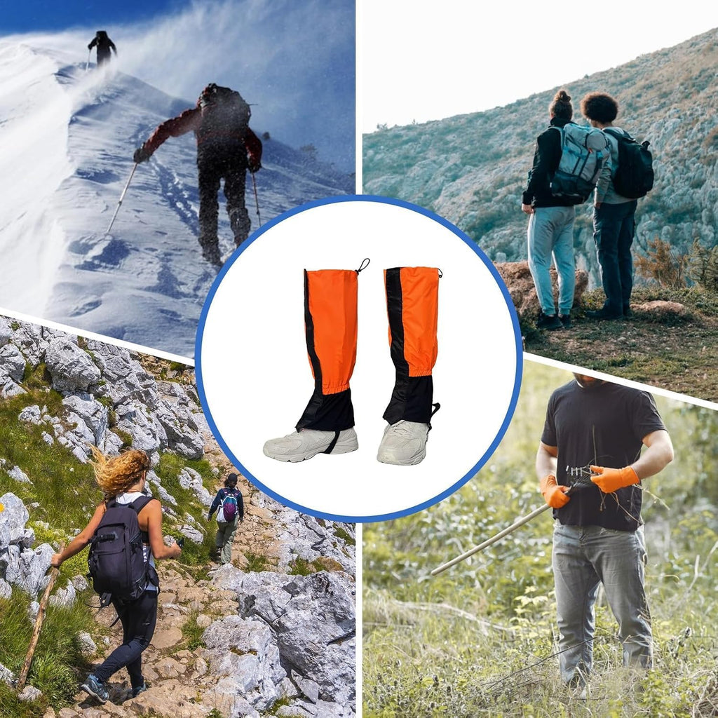 Gators for Hiking Boots,Adjustable Leg Gaiters for Women and Men Boots, Waterproof and Breathable Trail Gaiters for Hiking, Snow and Garden Weeding