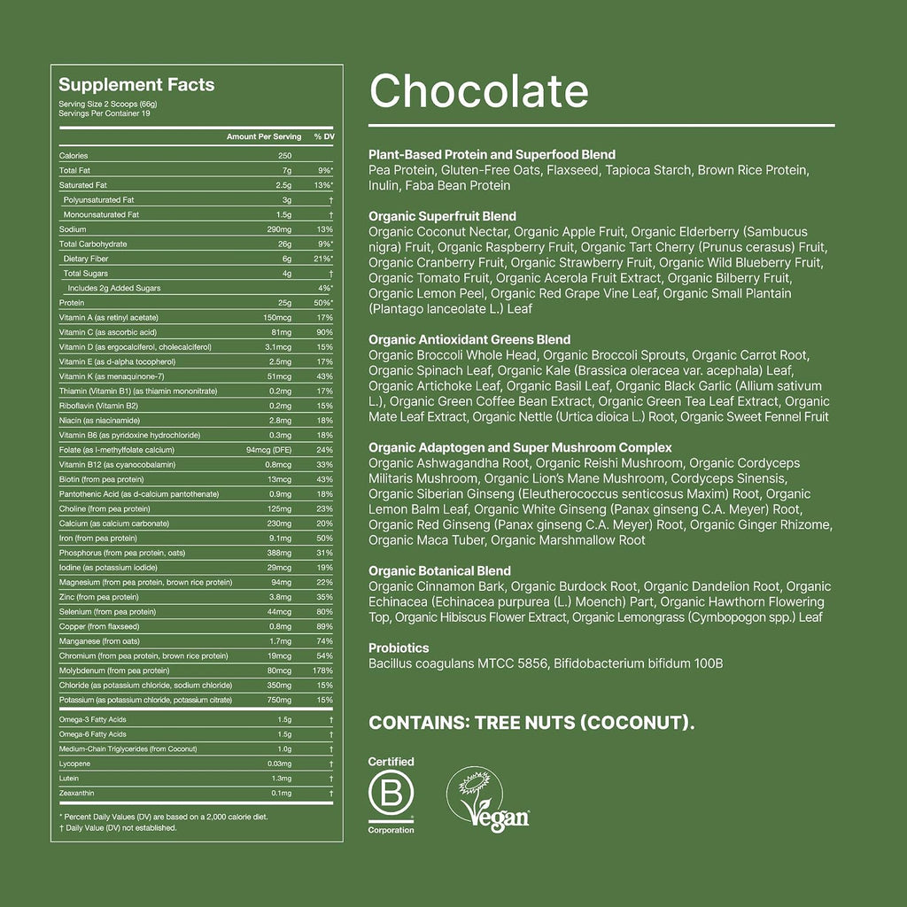 Huel Daily Superblend Chocolate Powder | 25g Plant Based Protein