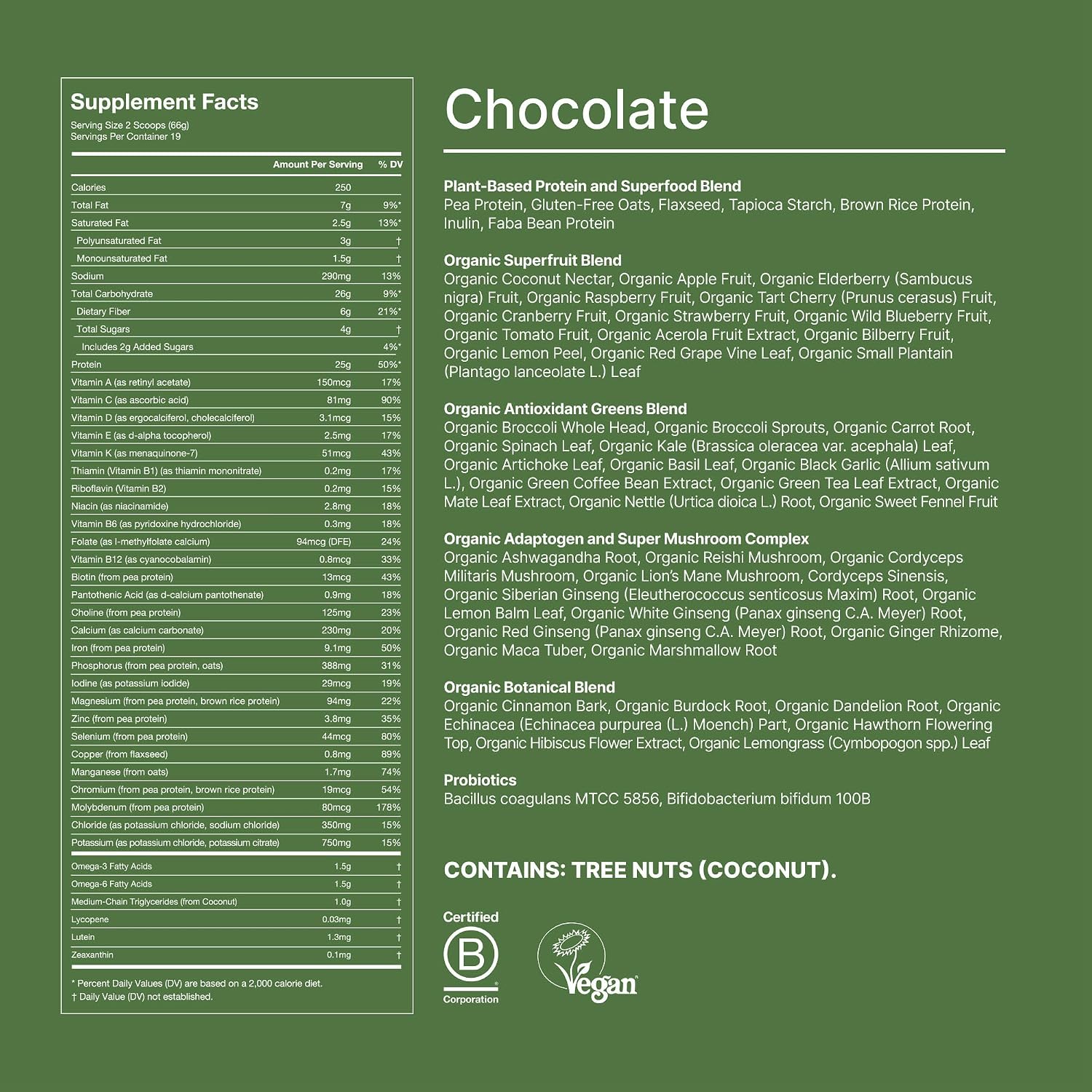 Huel Daily Superblend Chocolate Powder | 25g Plant Based Protein