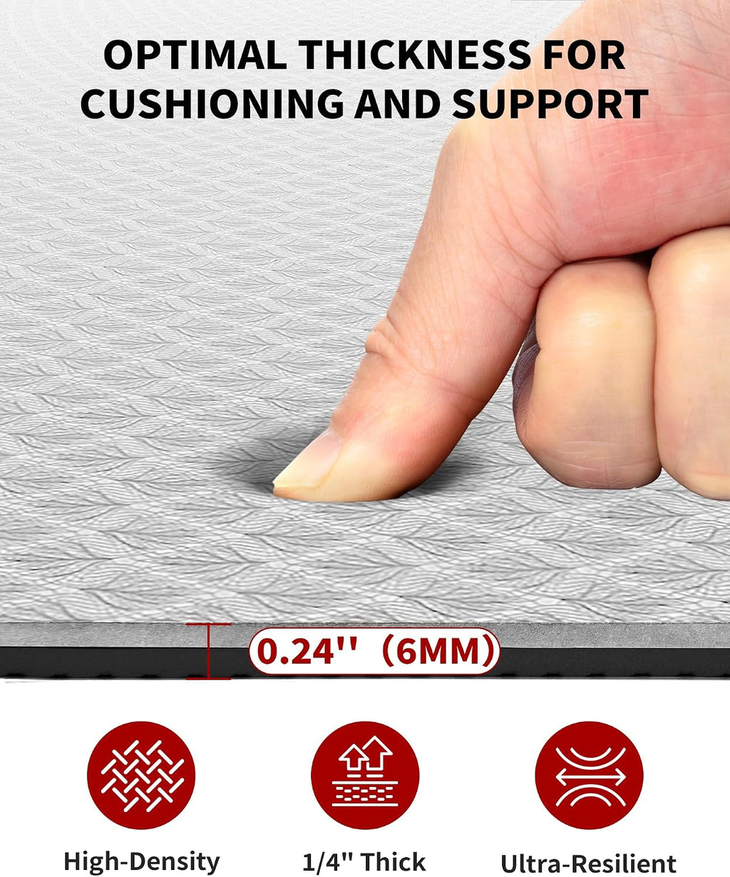 CAMBIVO 72''x48'' Large Yoga Mat, Extra Thick TPE Workout Mat