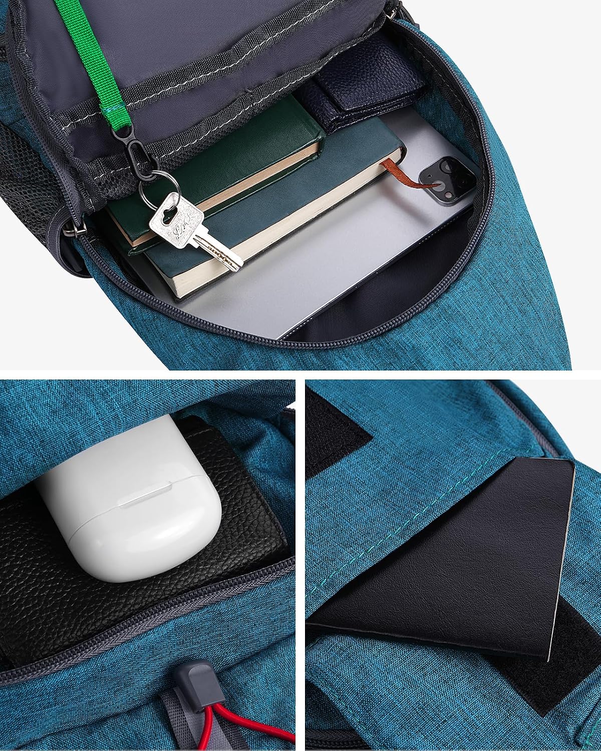 WATERFLY Packable Sling Backpack Lightweight Crossbody Bag Travel Daypack