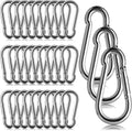 30 Pcs 3" Spring Snap Hook, M8 5/16" Heavy Duty Carabiner Clips