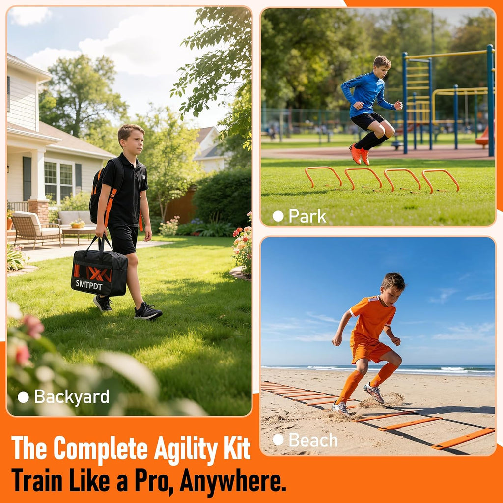 Agility Ladder,Soccer Training Equipment Set,Speed & Agility Training