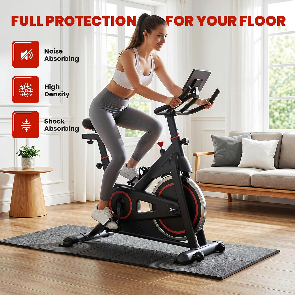 Walking Pad Treadmill Mat for Carpet Floors,55x24 Hardwood Floor Protection
