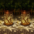 Cawalap Birthday Day Gifts for Women, Hummingbird 2 Pack Solar Lanterns