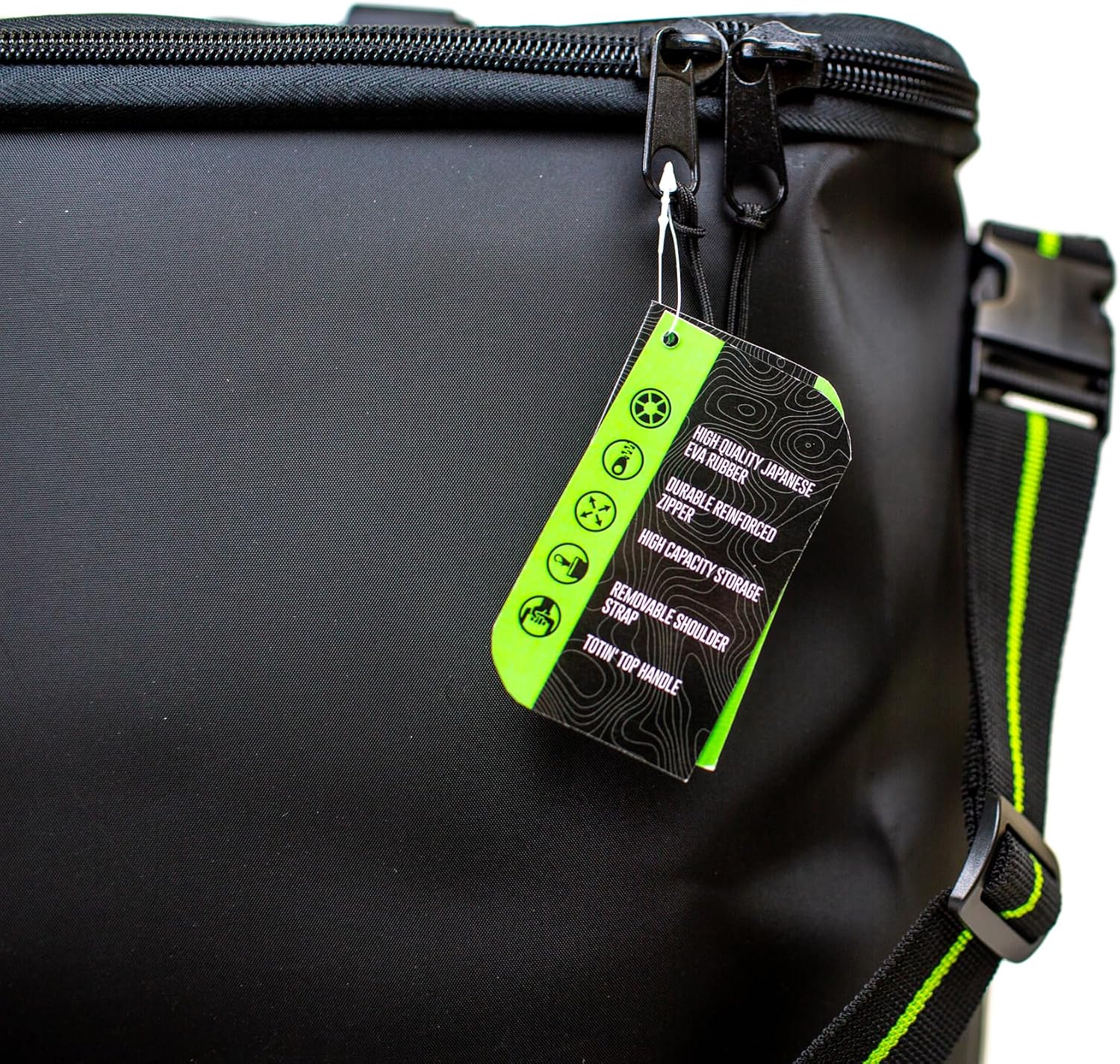 GOOGAN SQUAD Tackle Toter Medium - Durable Fishing Tackle Bag & Tray Storage (21"L x 10"W x 13"D)