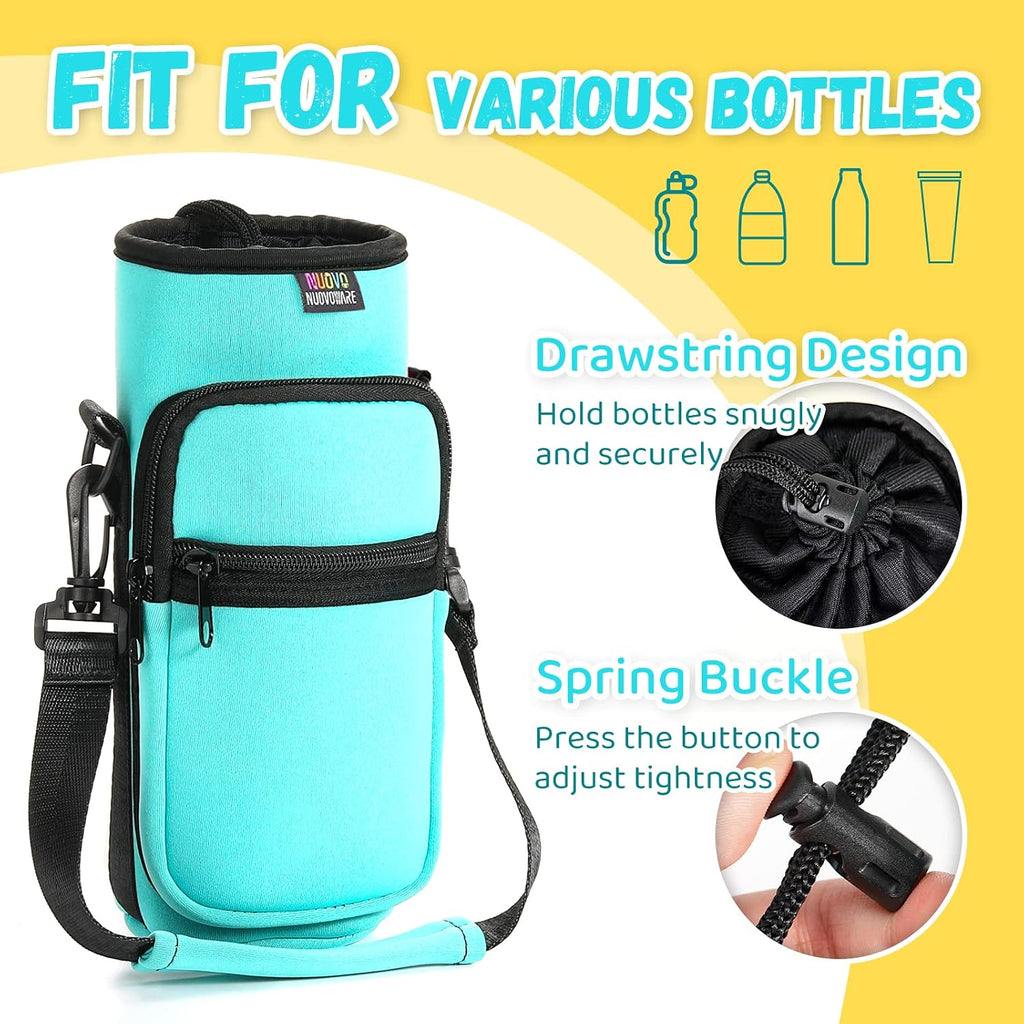 Nuovoware Water Bottle Carrier Bag, 25oz/32oz, Blue-green