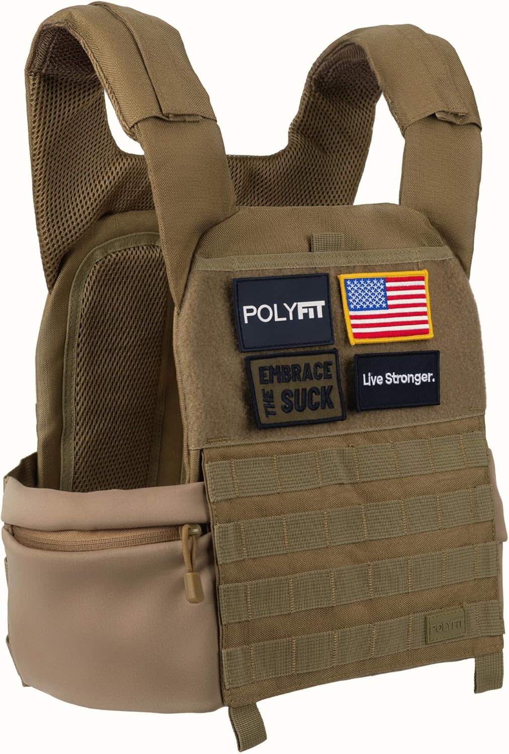 Polyfit Fortify Weighted Vest - Workout Vest for Men & Women
