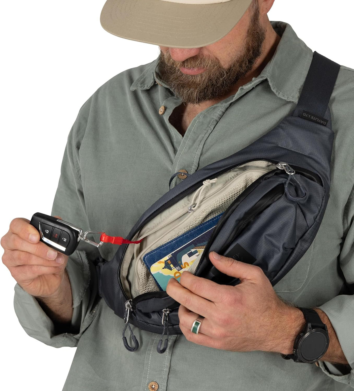 Osprey Daylite Waist Pack - Fanny Pack with Crossbody Shoulder Carry Option - Lightweight Hip Bag