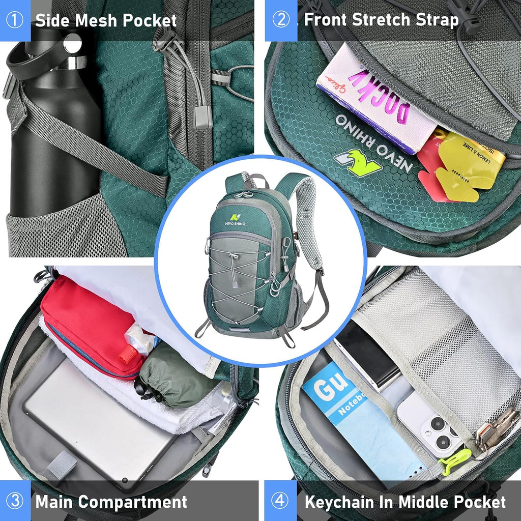 N NEVO RHINO Hiking Backpack,20L Waterproof Hiking Outdoor Daypack
