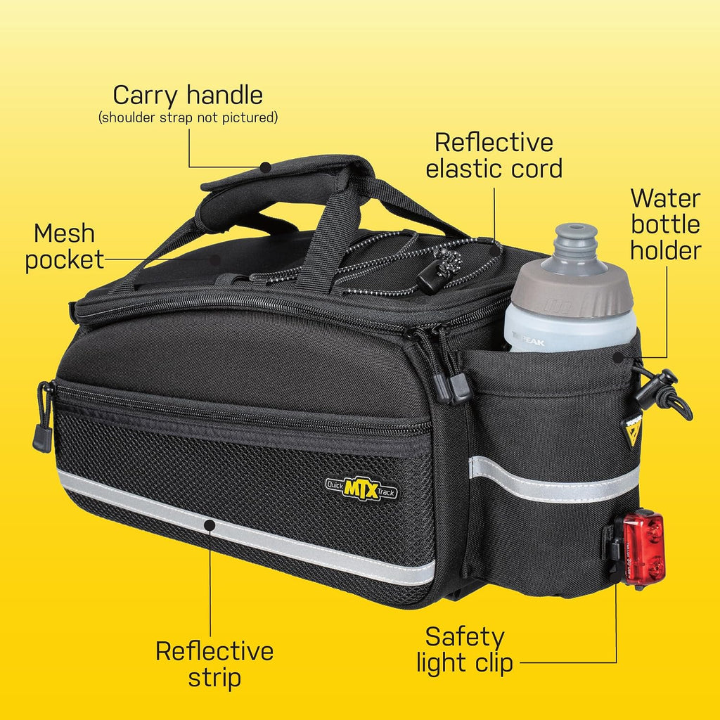 Topeak MTX TrunkBag - Rear Bicycle Bag - Spacious Storage and Easy Mounting