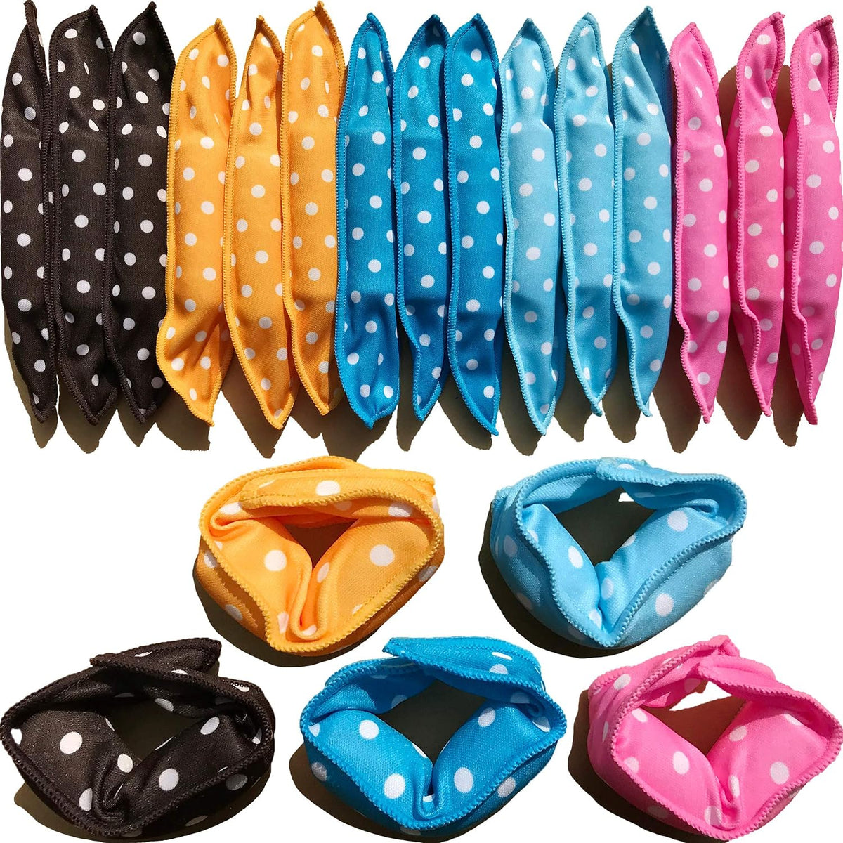 Aimin Soft Curlers for Overnight Heatless Curls, No Heat Foam Rollers for Long Hair, Satin Sponge Curlers (30 pcs, pink)