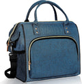 IDEATECH Large Insulated Lunch Bag for Men, Blue, Reusable Cooler Bag with Pockets, Leakproof and Insulation