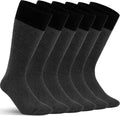 Alvada Mens Merino Wool Crew Socks Thermal and Warm Socks for Winter Work Hiking Running 3 Pairs