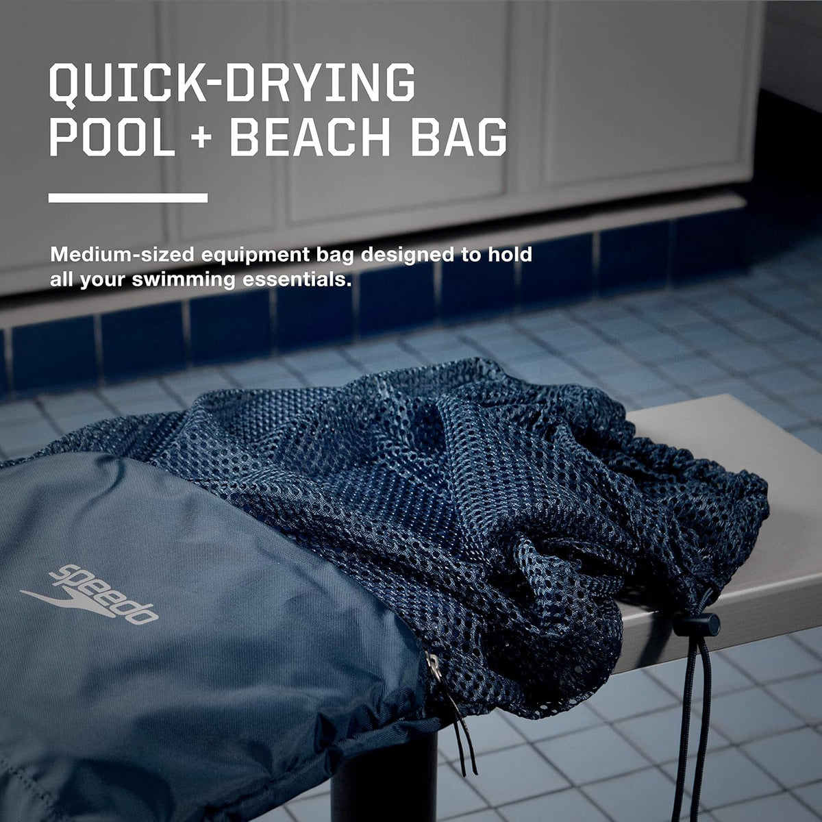 Speedo Drawstring Ventilator Mesh Equipment Bag