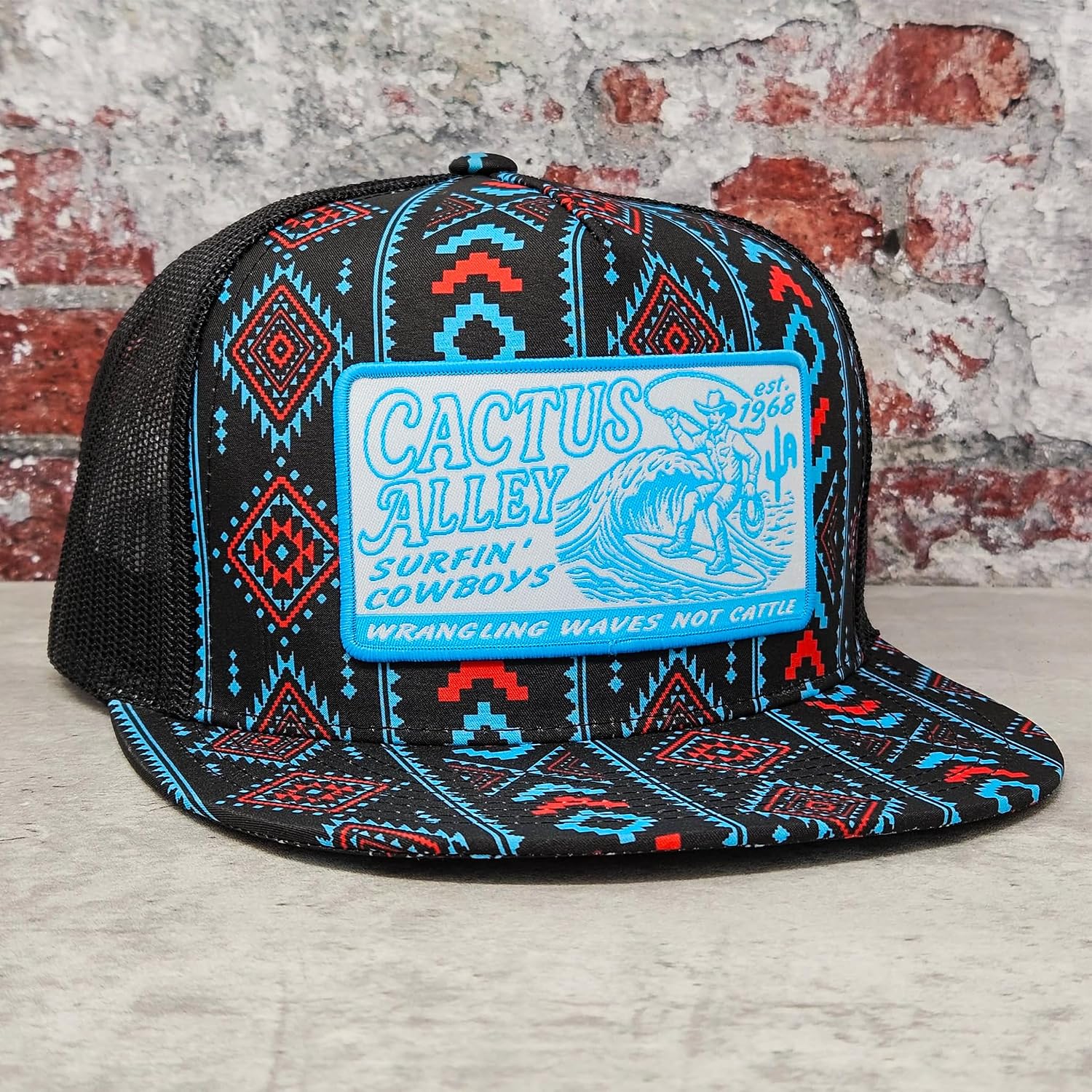 CACTUS ALLEY HAT CO. Western Lifestyle Texas Ranch Rodeo Inspired Adjustable Snapback Patch Hat
