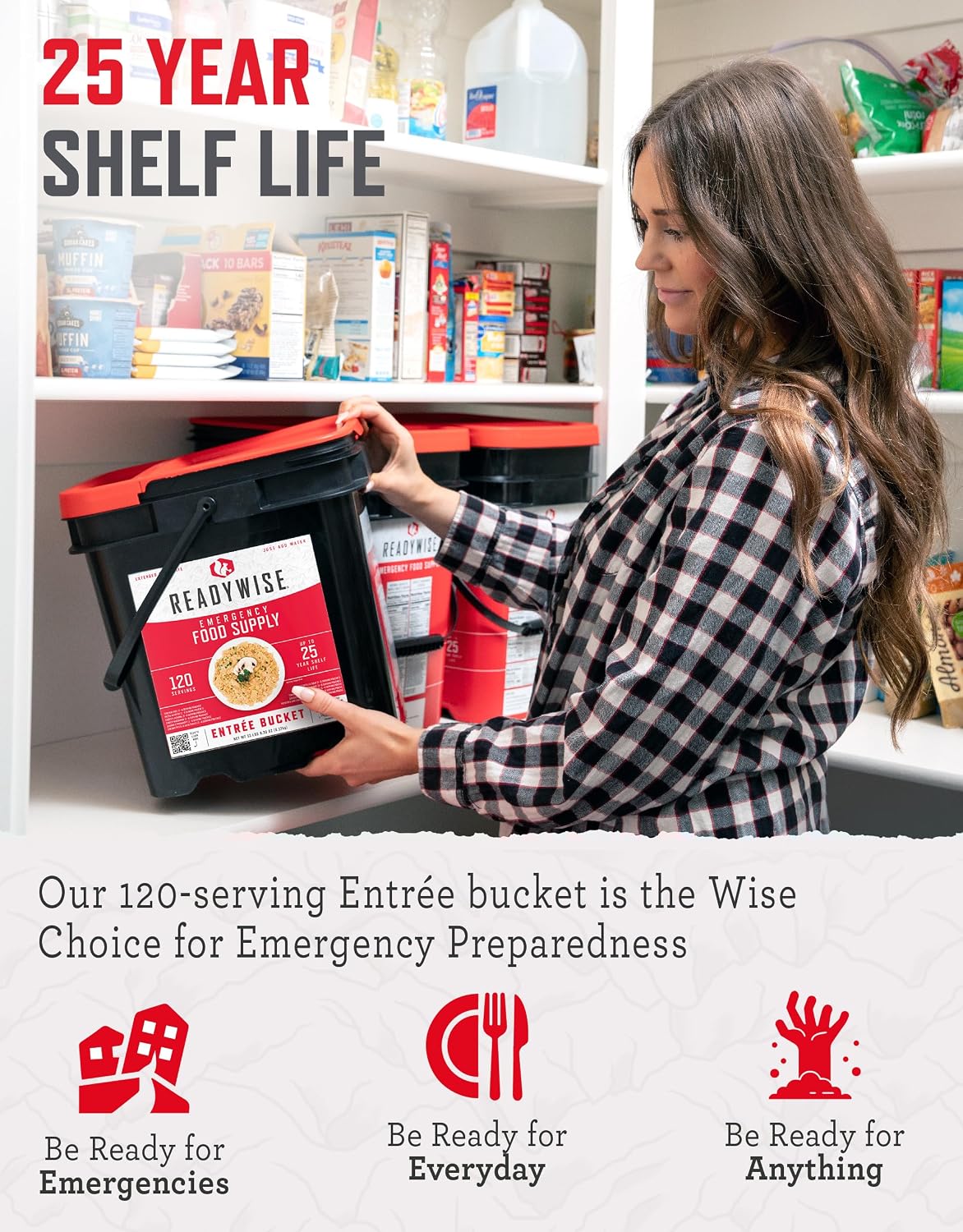 READYWISE Emergency Survival Food Supply Favorite Sample Bucket 120 Serving