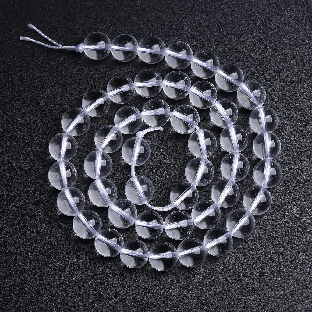 4MM 86PCS Natural Clear White Crystal Quartz Gemstone 3A Grade Round Loose Beads for Jewelry Making DIY Bracelet 1 Strand 15''
