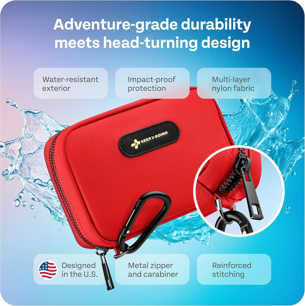 KeepGoing Travel First Aid Kit - TSA-Approved Travel Size