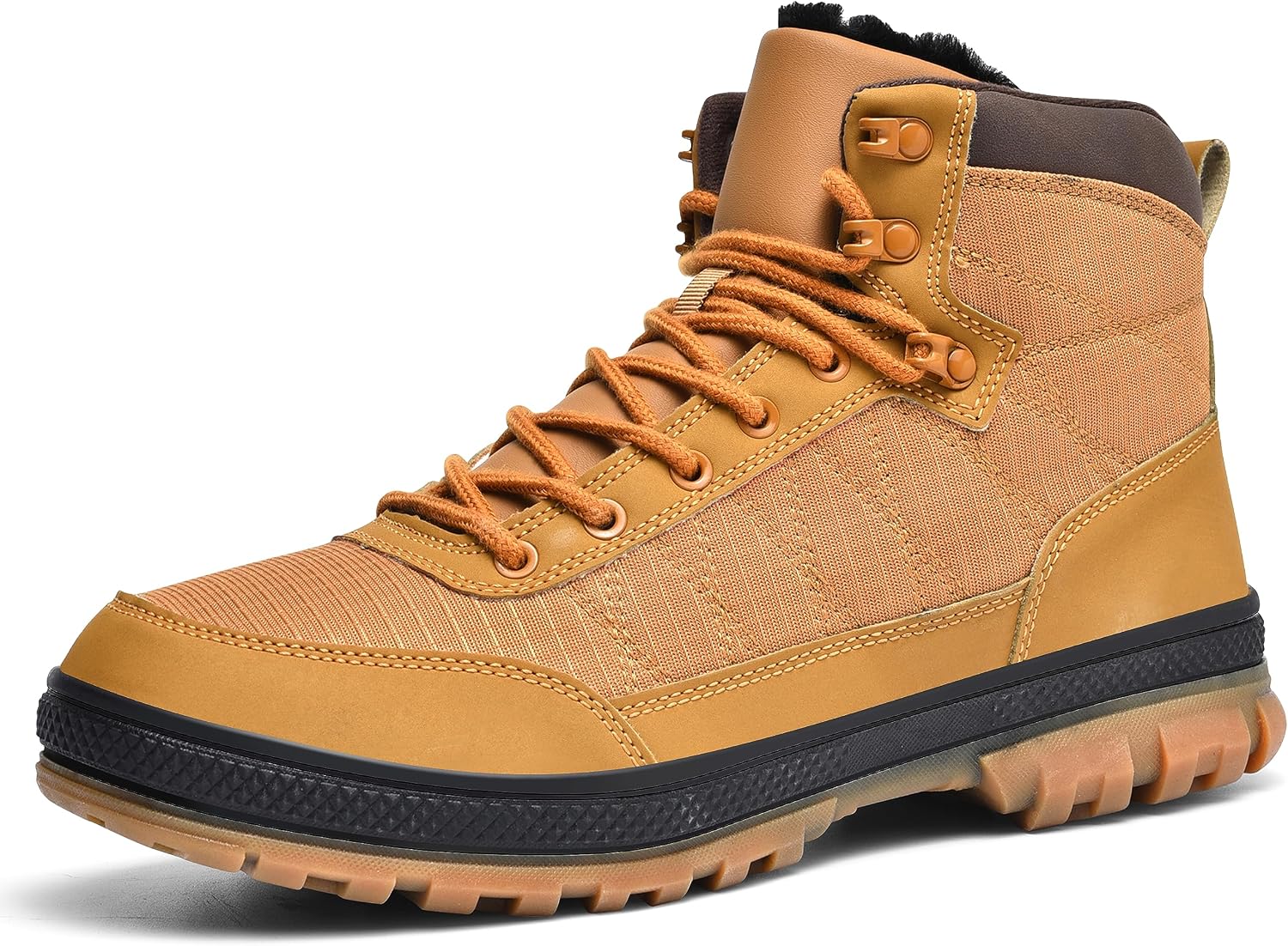 Wondamo Men's Winter Hiking Snow Boots